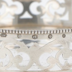 Flessenbak zilver.
