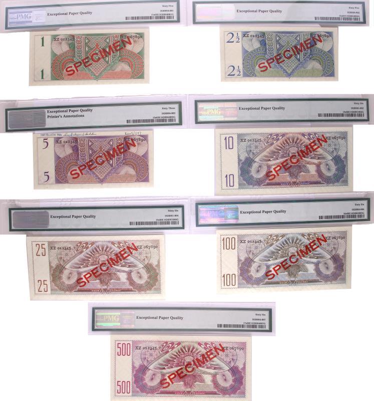 Nieuw-Guinea. 1-500 gulden. Specimen. Type 1954. - UNC.