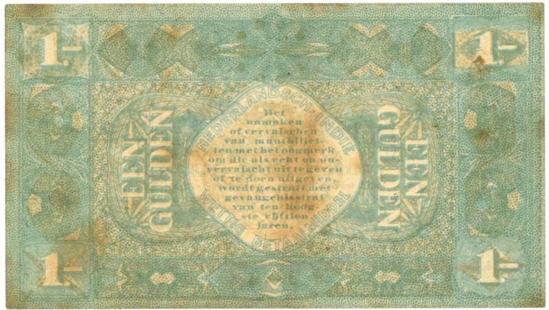 Netherlands-Indies. 1 gulden. Muntbiljet. Type 1920. - Very Fine.