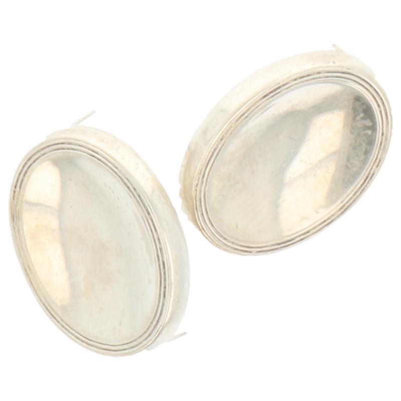 (2) Kaasduimpjes strak ovaal model met sierringen zilver.