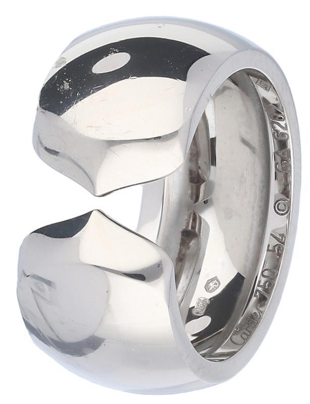 Cartier Double C design ring witgoud - 18 kt.