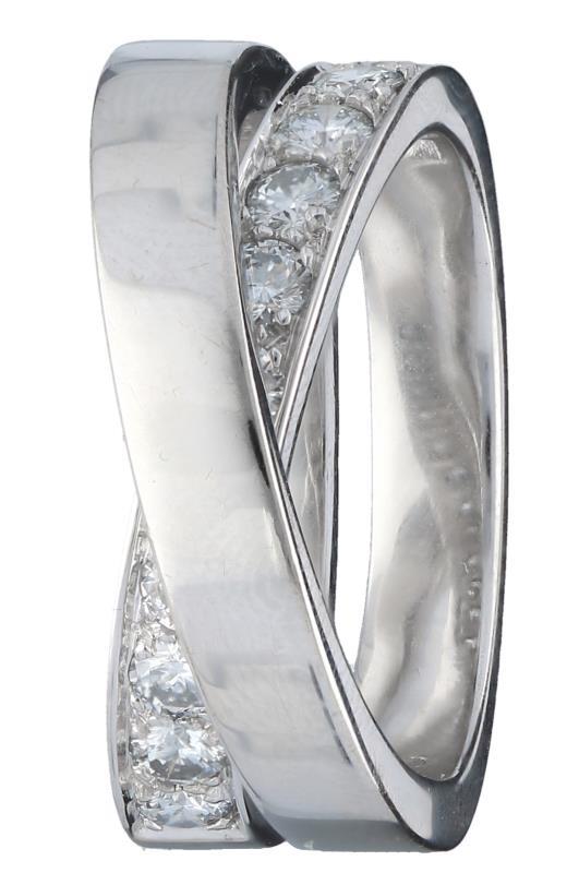 Cartier Paris Nouvelle Vague crossover ring witgoud, ca. 0.96 ct. diamant - 18 kt.