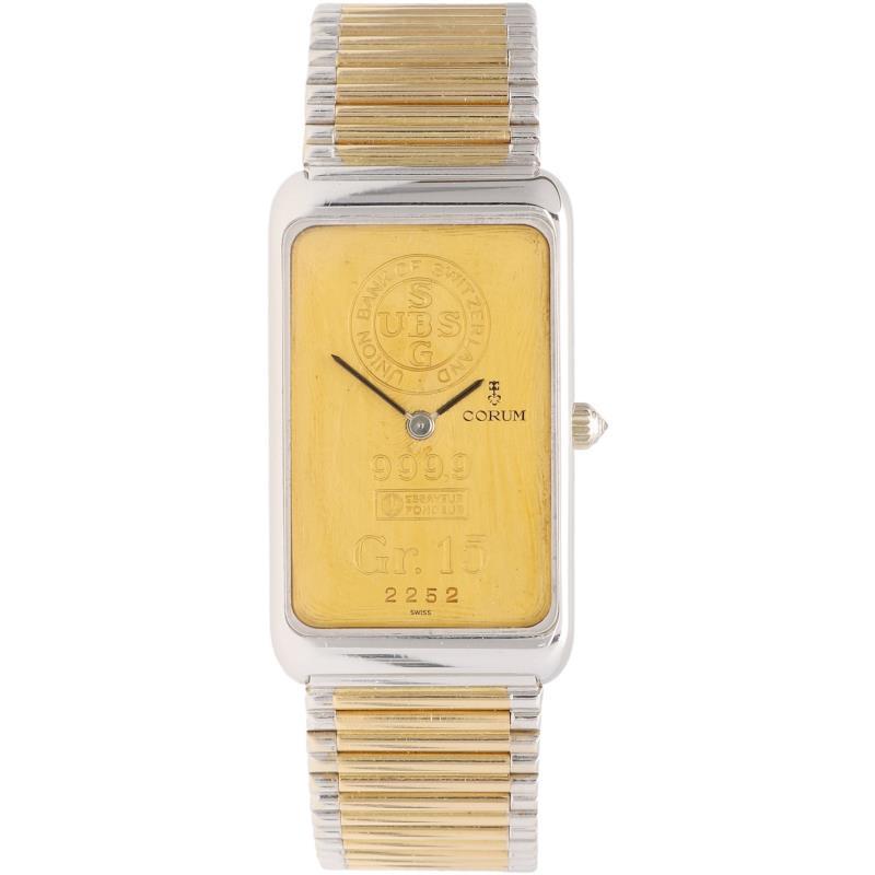 Corum 15 gram goldbar dial - Herenhorloge - Handopwindbaar - ca. 1980.