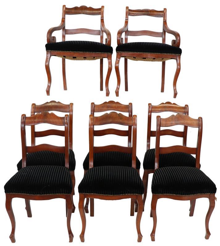 (8x) Eetkamerstoelen.