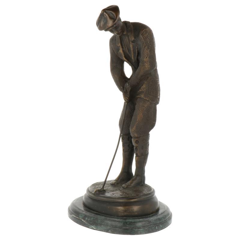 Bronzen golfer.