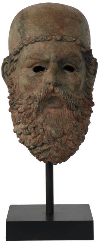 Bronzen kop.