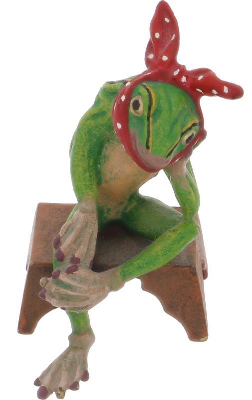 Miniatuur brons Fritz Bermann.