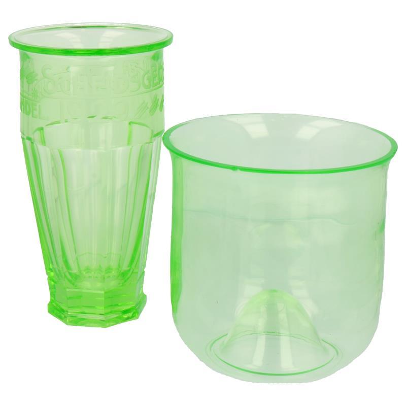 (2x) Vazen van Uraniumglas.