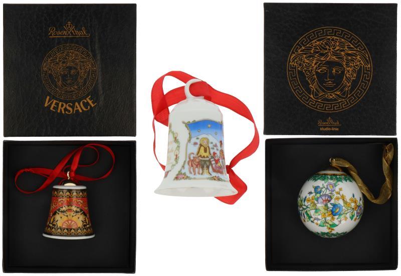(3x) Versace kerst versieringen 