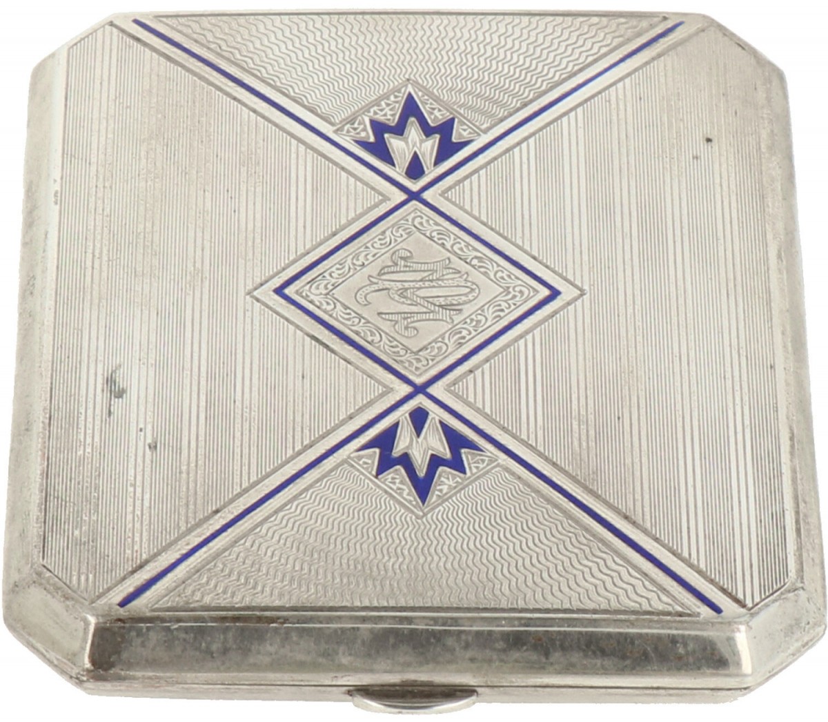 Sigaretten etui zilver.