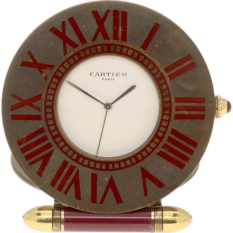 Cartier reiswekker - Herenzakhorloge - Quartz.