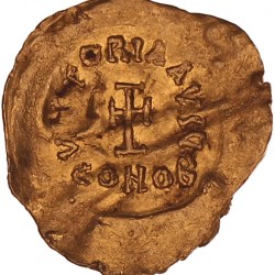 Byzantine Empire. Mauricius Tiberius. Tremissis. N.D. (583-602 AD).