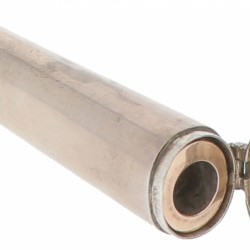 Rookpijpje met etui zilver.