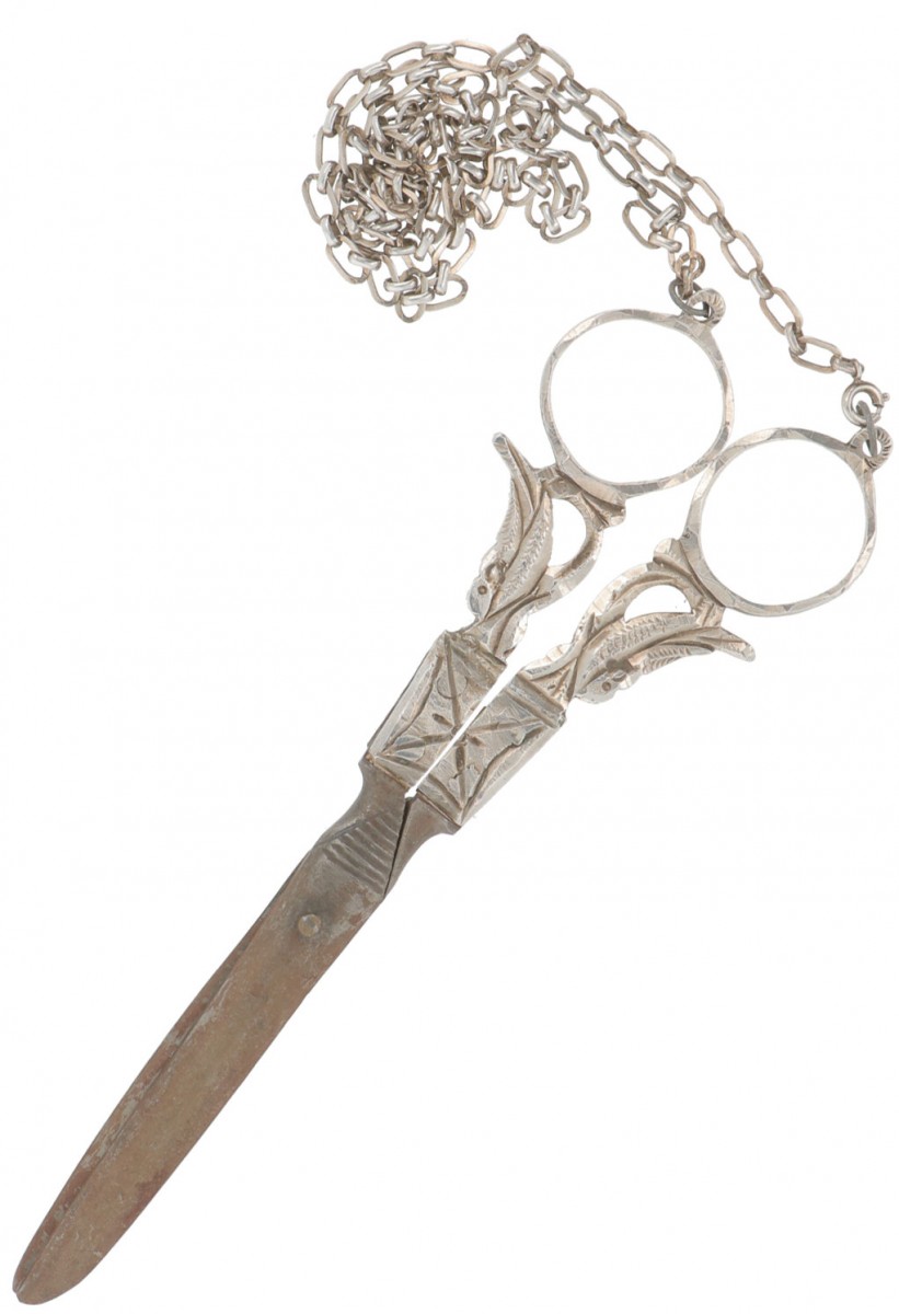 Fournituren schaar zilver.