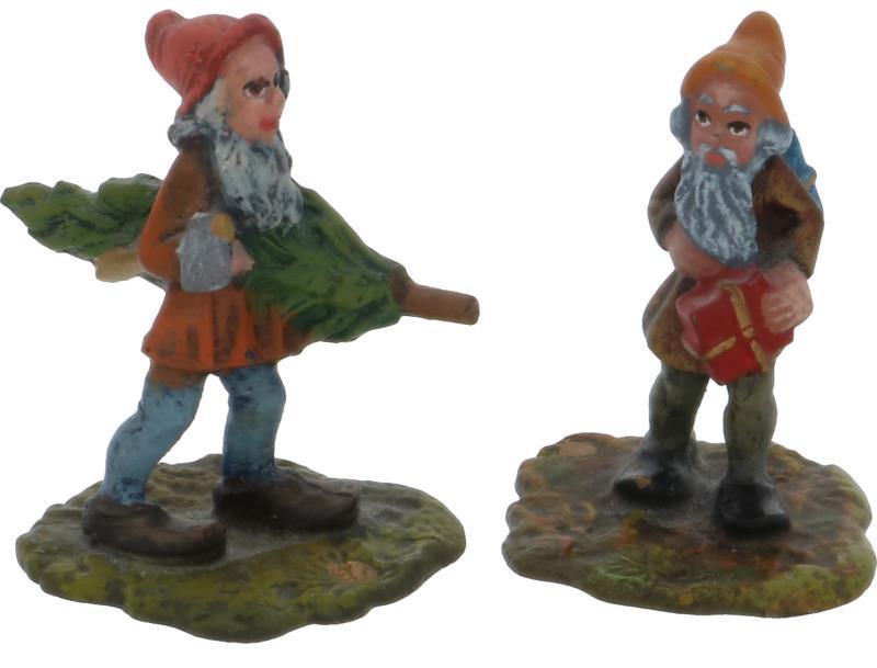 (2x) Miniaturen brons Fritz Bermann.