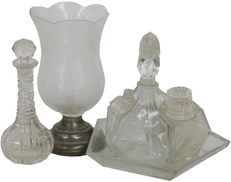 (3x) Divers glas en kristal.