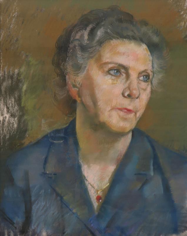 Pastel op papier. Gesigneerd 'Jan Lutgers'(?). 20ste eeuw.