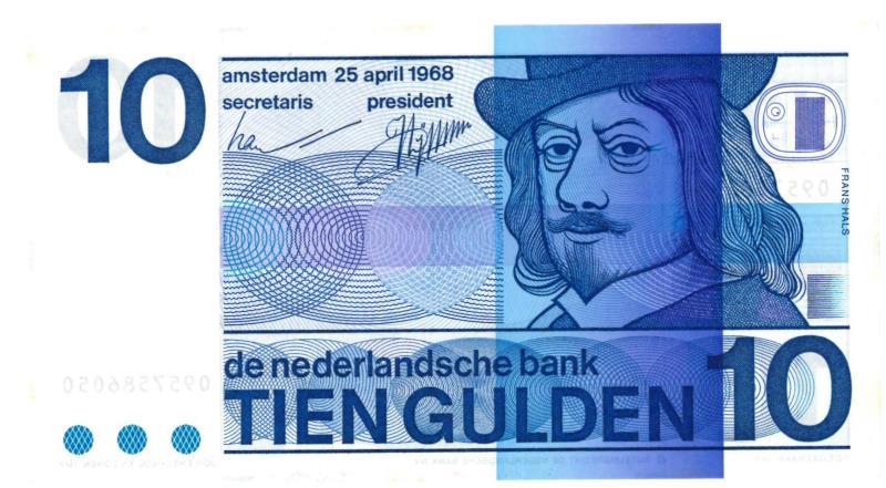 Nederland. 10 gulden. Bankbiljet. Type 1968. Frans Hals - Prachtig +.