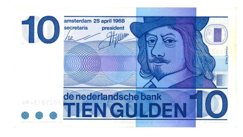 Nederland. 10 gulden. Bankbiljet. Type 1968. Frans Hals - Prachtig +.