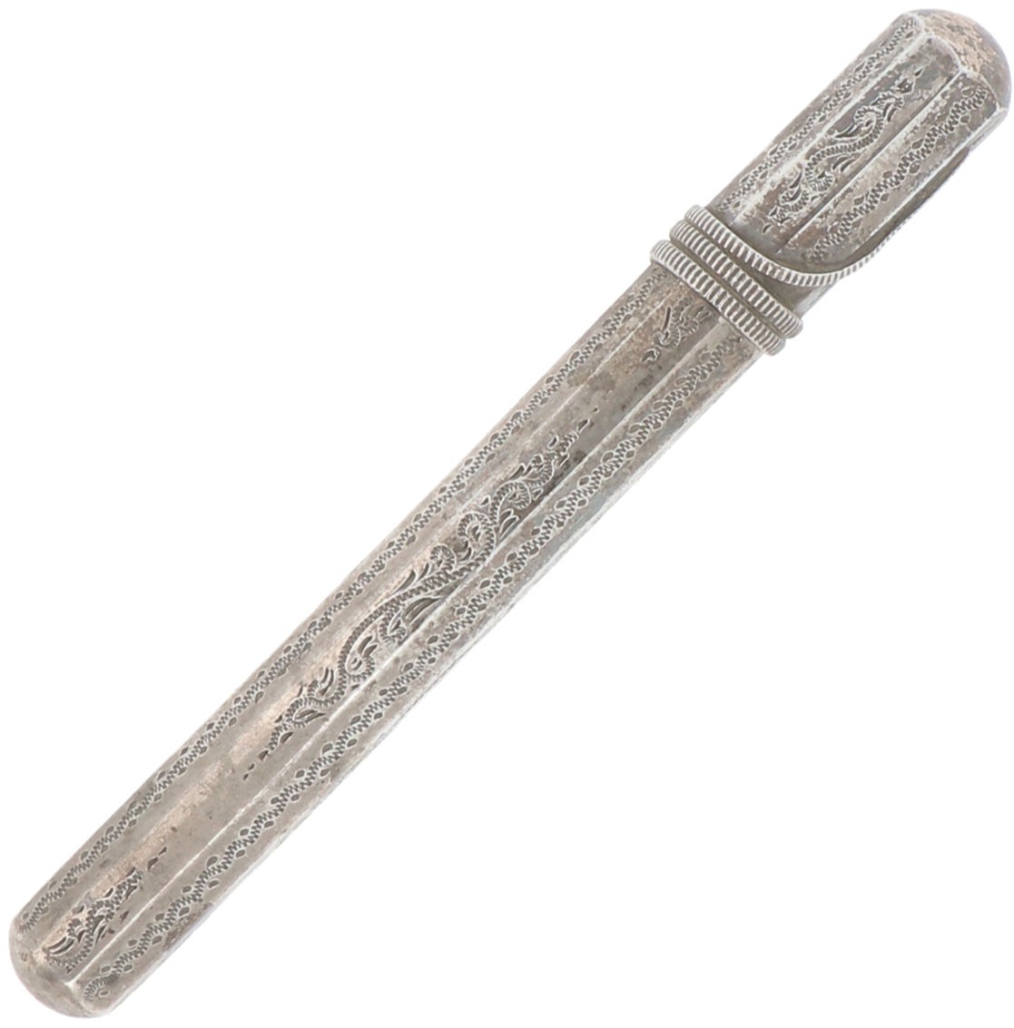 Naaldenkoker zilver.