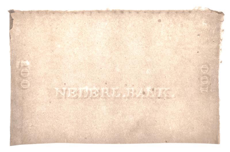 Nederland. 100 gulden. Bankbiljet. Reliëfrand - Prachtig.