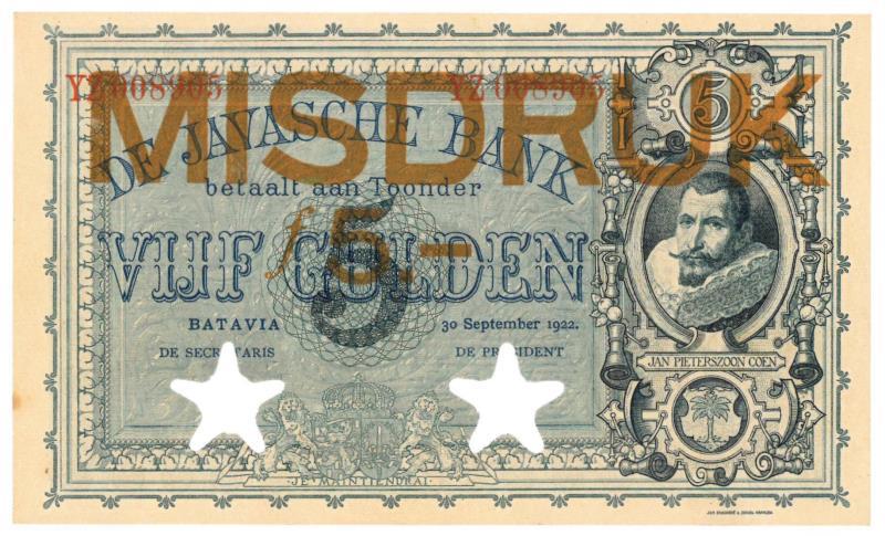 Netherlands - Indies. 5 gulden. Proofseries. Type 1901. - Proof.