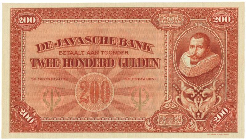 Netherlands - Indies. 200 gulden. Proofseries. Type 1925. Jan Pieterszoon Coen - Proof.