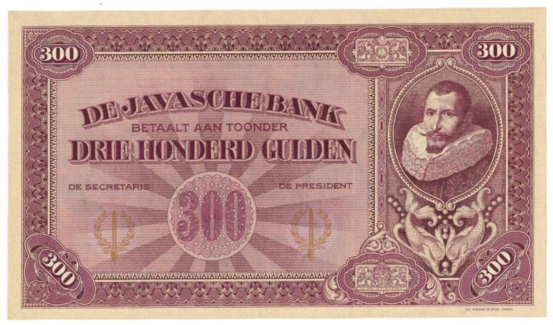 Netherlands - Indies. 300 gulden. Proofseries. Type 1925. Jan Pieterszoon Coen - Proof.