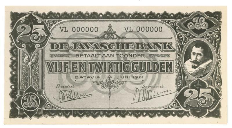 Netherlands - Indies. 25 gulden. Photos. Type 1925.