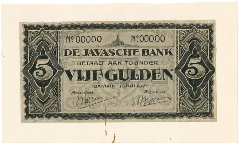 Netherlands - Indies. 5 gulden. Photos. Type 1925.