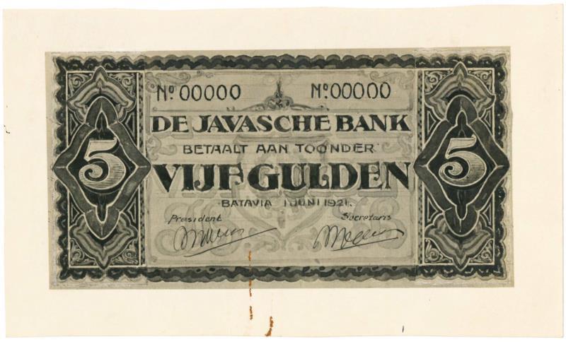 Netherlands - Indies. 5 gulden. Photos. Type 1925.