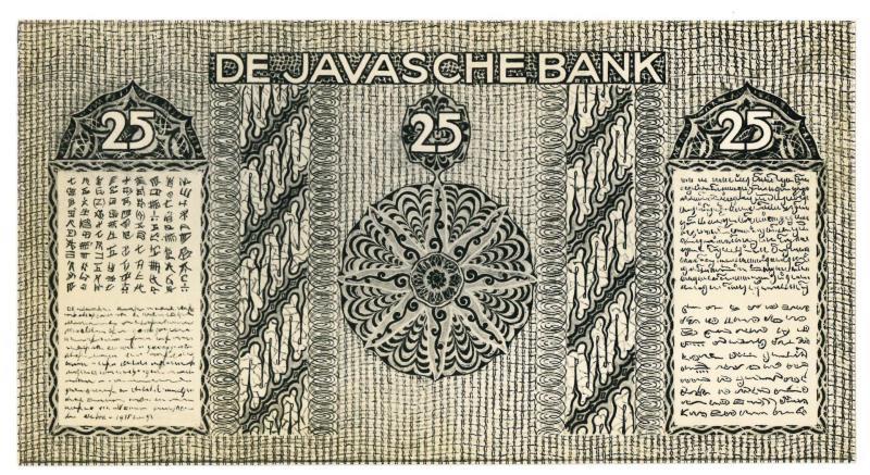 Netherlands - Indies. 25 gulden. Photos. Type 1933. Javanese dancers.