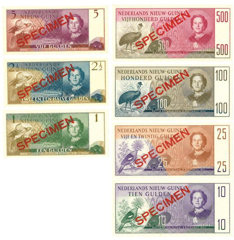 New Guinea. 1-500 gulden. Banknote. Type 1954. - UNC.