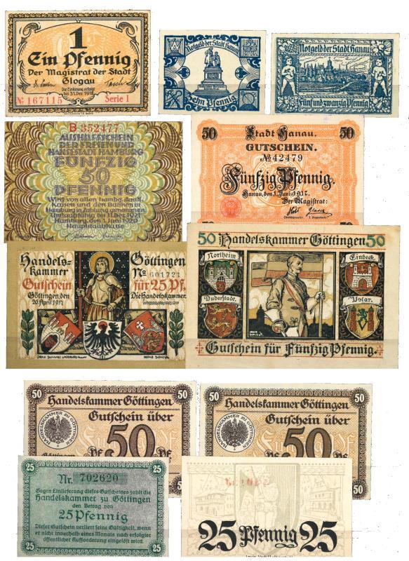 Duitsland. Diverse. Noodgeld. Type Ca. 1920. - UNC.