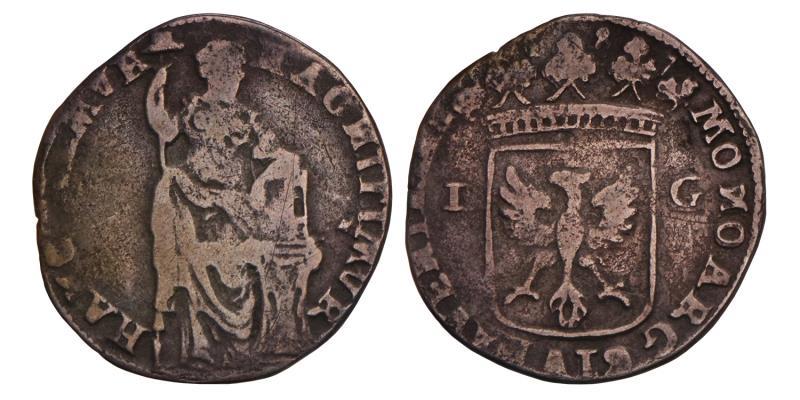 1 Gulden Deventer 1687. Fraai.