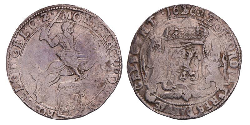 Dukaton of zilveren rijder Gelderland 1662. Fraai / Zeer Fraai.