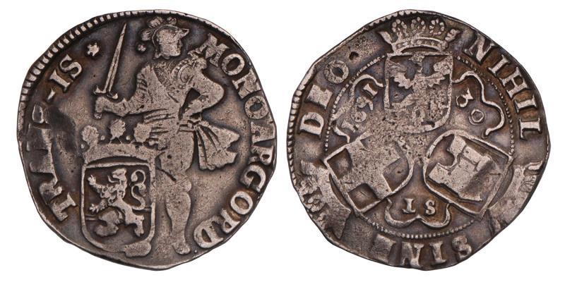 Daalder van 30 stuiver Overijssel 1691. Fraai +.
