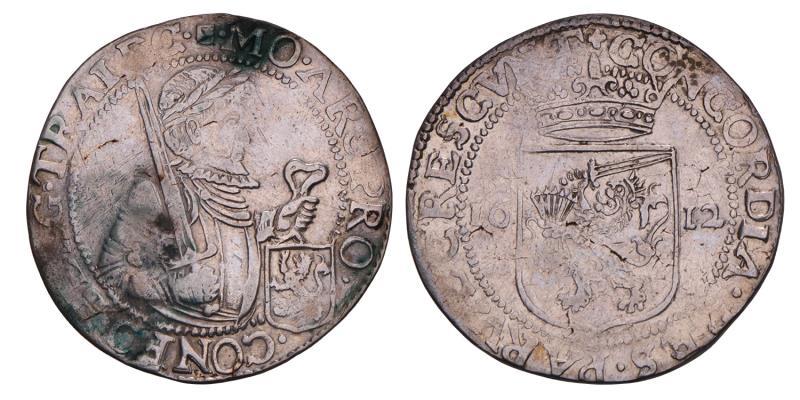 Nederlandse rijksdaalder Utrecht 1612. Fraai +.