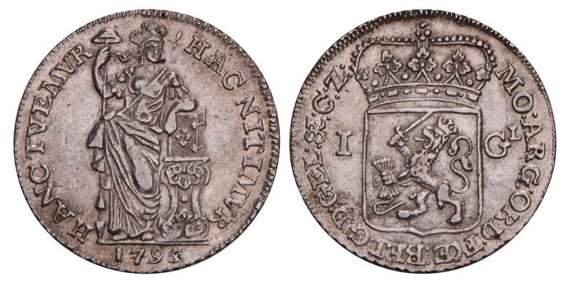 1 Gulden Gelderland 1795. Prachtig -.