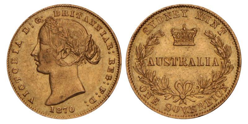 Australia. Sovereign. 1870 S.