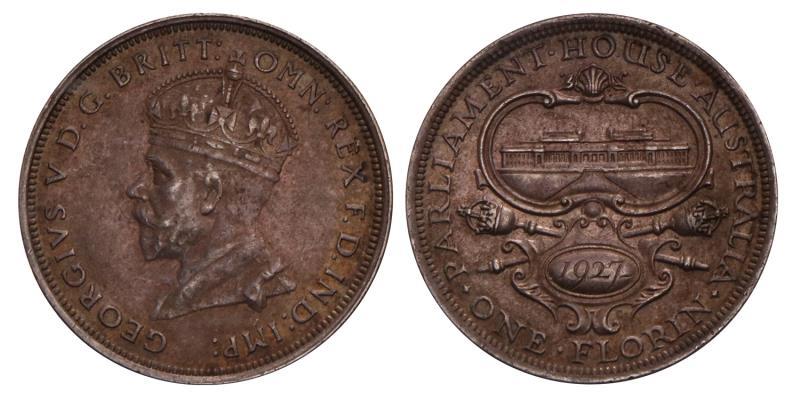 Australia. Florin 1927.