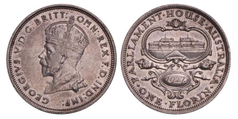 Australia. Sjors V. 1 Florin. 1927.