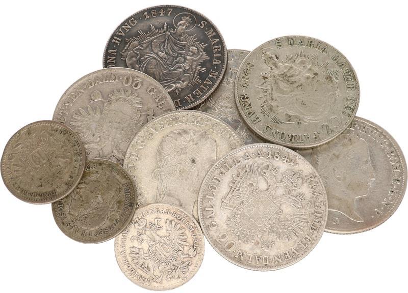 Austria. Lot (10) (7) 20 Kreuzer. 1841-1848.