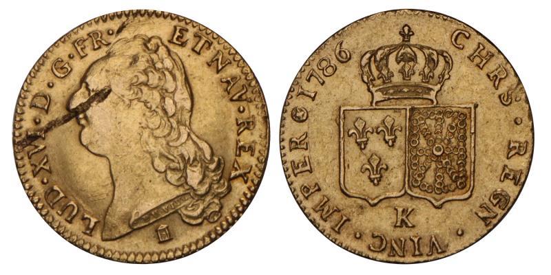 France. Louis XVI. Double Louis d or. 1786.