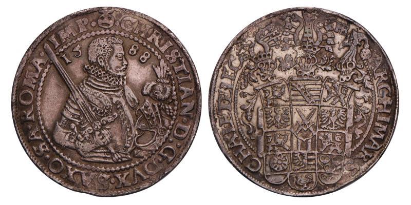 Germany. Saksonia. Christian. Thaller. 1588.