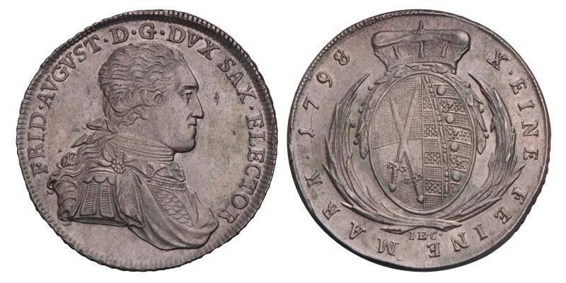 Germany. Saxony. Friedrich August III. Thaler 1798 I.E.C.