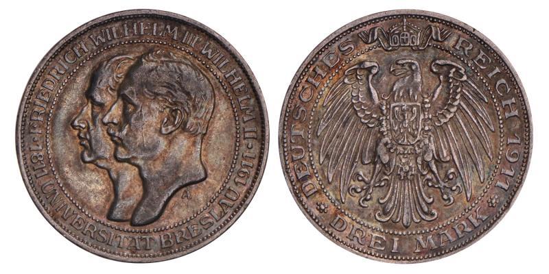 Germany. 3 Mark. 1911 A.