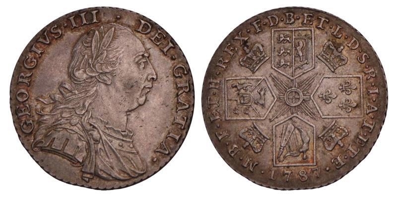 Great Britain. George III. Shilling 1787.