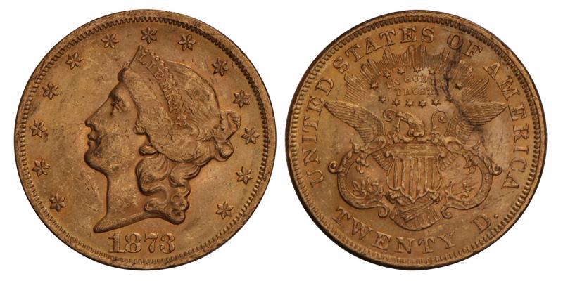 USA. 20 Dollars. 1873.