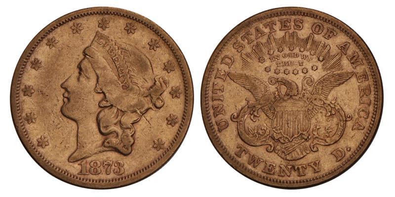 USA. 20 Dollars. 1873 S.